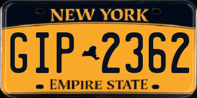 NY license plate GIP2362
