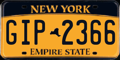 NY license plate GIP2366