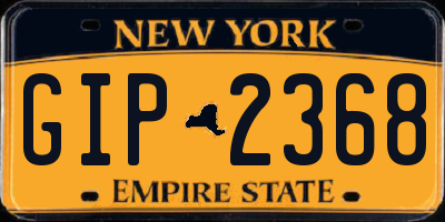 NY license plate GIP2368