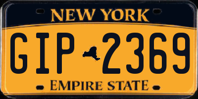 NY license plate GIP2369