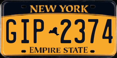 NY license plate GIP2374