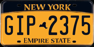 NY license plate GIP2375