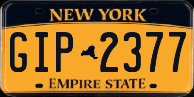 NY license plate GIP2377