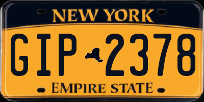 NY license plate GIP2378
