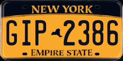 NY license plate GIP2386