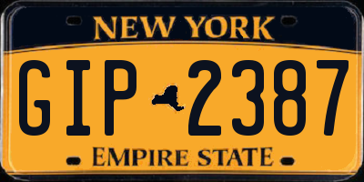 NY license plate GIP2387