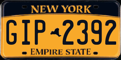 NY license plate GIP2392