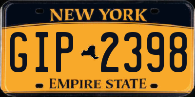 NY license plate GIP2398