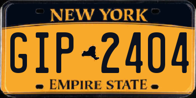 NY license plate GIP2404