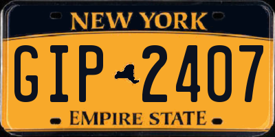 NY license plate GIP2407