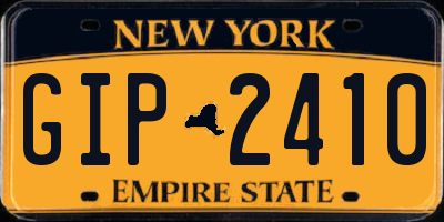 NY license plate GIP2410