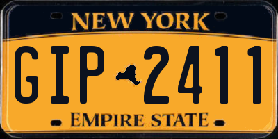 NY license plate GIP2411