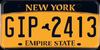 NY license plate GIP2413