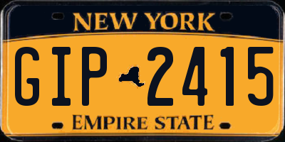 NY license plate GIP2415