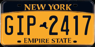 NY license plate GIP2417