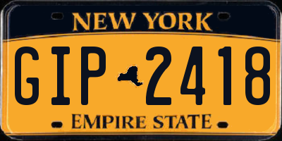 NY license plate GIP2418