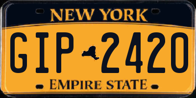 NY license plate GIP2420