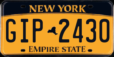 NY license plate GIP2430