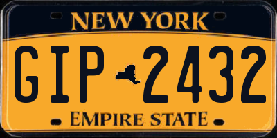 NY license plate GIP2432