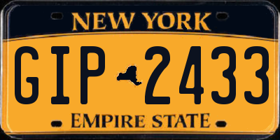 NY license plate GIP2433