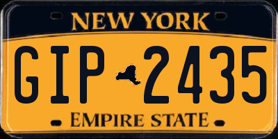 NY license plate GIP2435