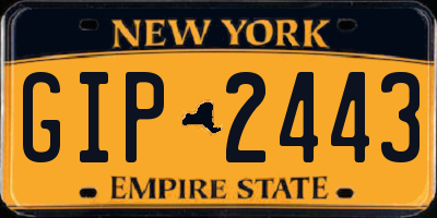 NY license plate GIP2443