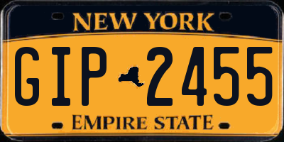 NY license plate GIP2455