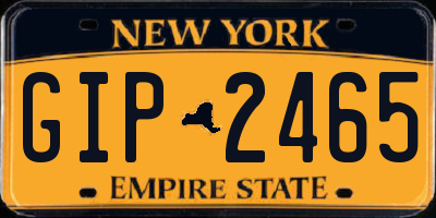 NY license plate GIP2465