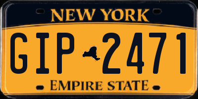 NY license plate GIP2471