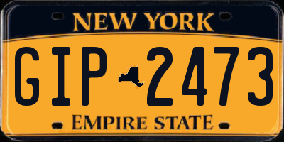 NY license plate GIP2473