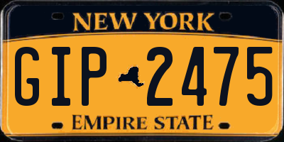 NY license plate GIP2475
