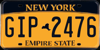 NY license plate GIP2476