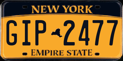 NY license plate GIP2477