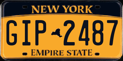 NY license plate GIP2487