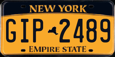 NY license plate GIP2489
