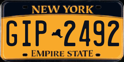 NY license plate GIP2492