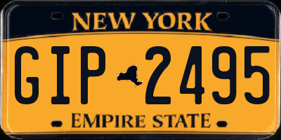 NY license plate GIP2495