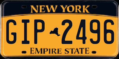 NY license plate GIP2496