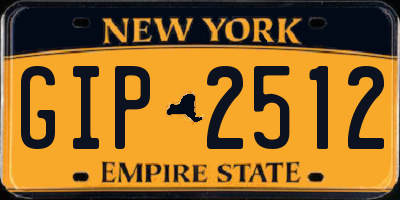 NY license plate GIP2512