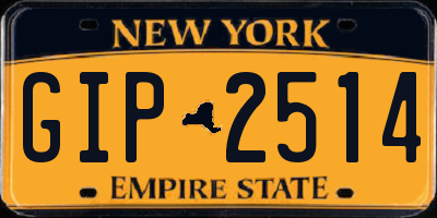 NY license plate GIP2514