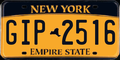 NY license plate GIP2516