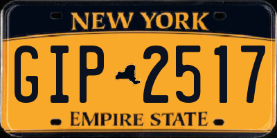 NY license plate GIP2517
