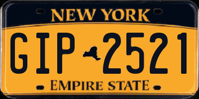 NY license plate GIP2521