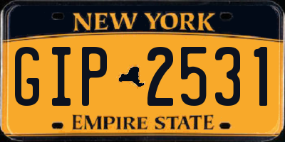 NY license plate GIP2531