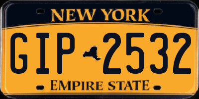 NY license plate GIP2532