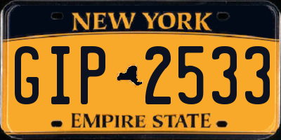 NY license plate GIP2533