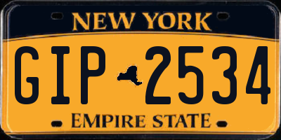 NY license plate GIP2534