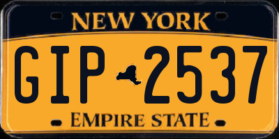 NY license plate GIP2537