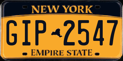 NY license plate GIP2547