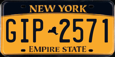 NY license plate GIP2571